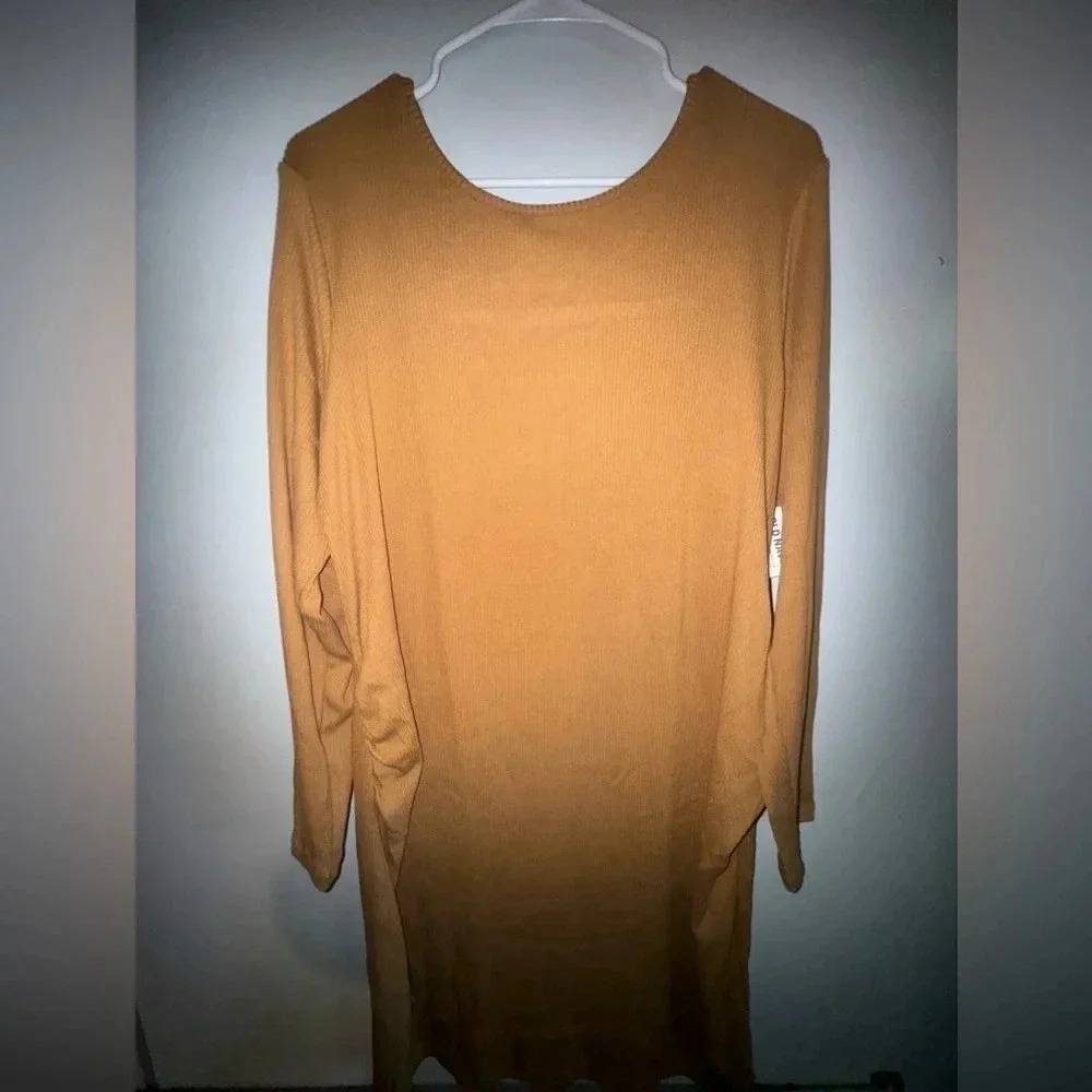Old navy women’s Maternity Long‎ Sleve Cutout Back Rib Knit Dress XXL